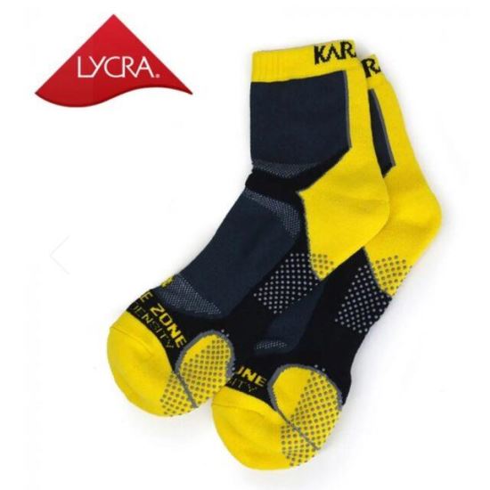 Sosete Karakal X4 Ankle, negru/galben, pereche